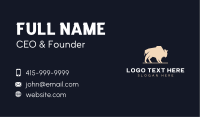 Bull Buffalo Steakhouse  Business Card