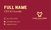 Simple Bull Head Business Card