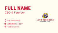 Bulldog Pet Leash Business Card