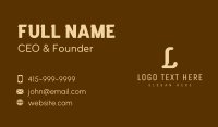 Golden Publishing Lettermark Business Card