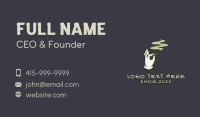 Hemp Hand Smoker Business Card Design