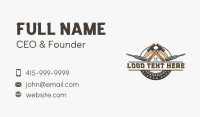 Construction Hammer Builder Business Card