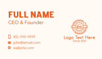 Hamburger Grill Badge Business Card Design