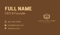 White Bakery Mascot  Business Card Design