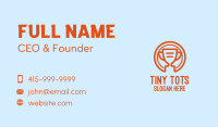 Digital Orange Trophy Business Card Design