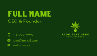 Cannabis Hemp Oil Business Card