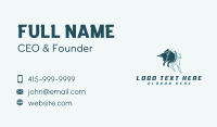 Bull Swoosh Wireframe Business Card