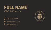 Legal Judicial Shield  Business Card