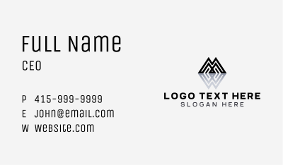 Mountain Corporate Company Business Card