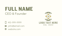 Flower Hand Gardening  Business Card Design