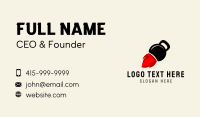 Kettlebell Gym Rocket Business Card Design