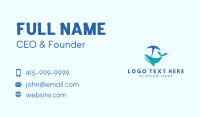 Blue Whale Blow  Business Card Design