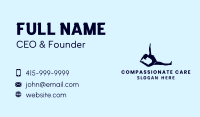 Blue Lady Gymnast  Business Card