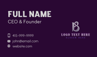 Geometric Shape Eighteen Business Card