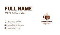 Coffee Cup Mustache Business Card