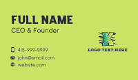 Graffiti Splatter Letter K Business Card