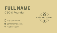 Vintage Camp Fire Emblem Business Card