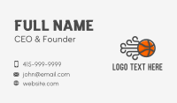 Basketball Court Business Card example 1
