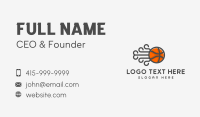 Fast Basketball Team Business Card