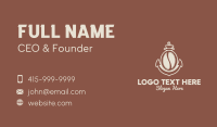 Anchor Coffee Bean  Business Card Design