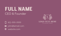 Elegant Garden Event Business Card Design