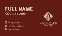 Deluxe Hotel Building Business Card