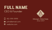 Deluxe Hotel Building Business Card
