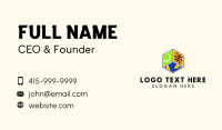 Sports Ball Cube Business Card Design