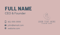 Minimalist Female Body Business Card