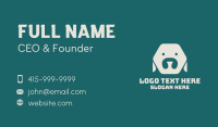 Minimalist Hexagon Dog Business Card