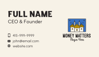 Middle Eastern Temple Towers  Business Card