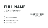 Business Enterprise Wordmark Business Card