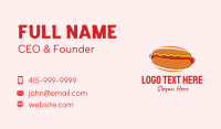 Hot Dog Snack  Business Card Design