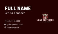 Skull Piston Helmet Business Card