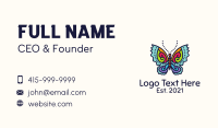 Colorful Butterfly Business Card Design