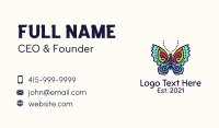 Colorful Butterfly Business Card