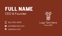Macrame Business Card example 2