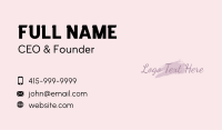 Feminine Watercolor Wordmark Business Card