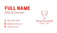 Outline Elephant Heart  Business Card