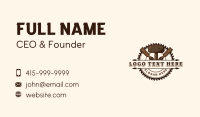 Hammer Saw Crafting Business Card