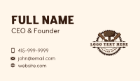 Hammer Saw Crafting Business Card Design