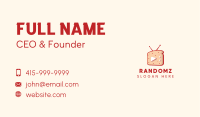 Television Media Sandwich Business Card