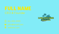 Retro Beach Dog Business Card