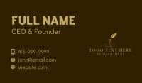 Luxury Quill Pen  Business Card