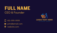 Family Shopping Cart Business Card