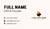 Flaming Hot Cow Business Card Design