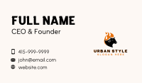Flaming Hot Cow Business Card