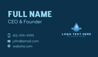 Blue Water Drop Orbit Business Card