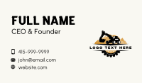 Excavator Machinery Construction Business Card