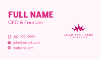 Abstract Lotus Crown Business Card Design